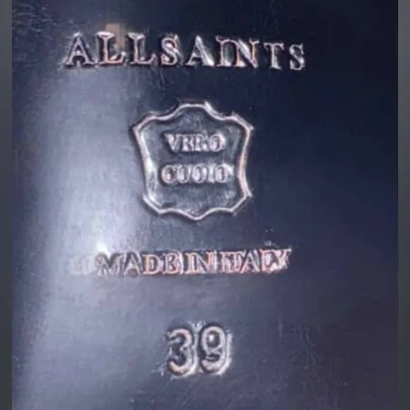 All Saints Black Chain Accent Heels - Picture 4 of 4